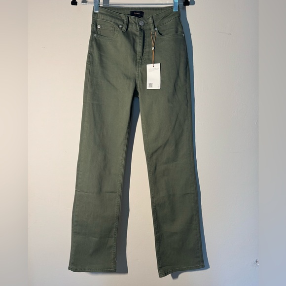 ✨ Quince Bella Stretch Straight Jeans – Loden Green ✨ - Picture 3 of 14
